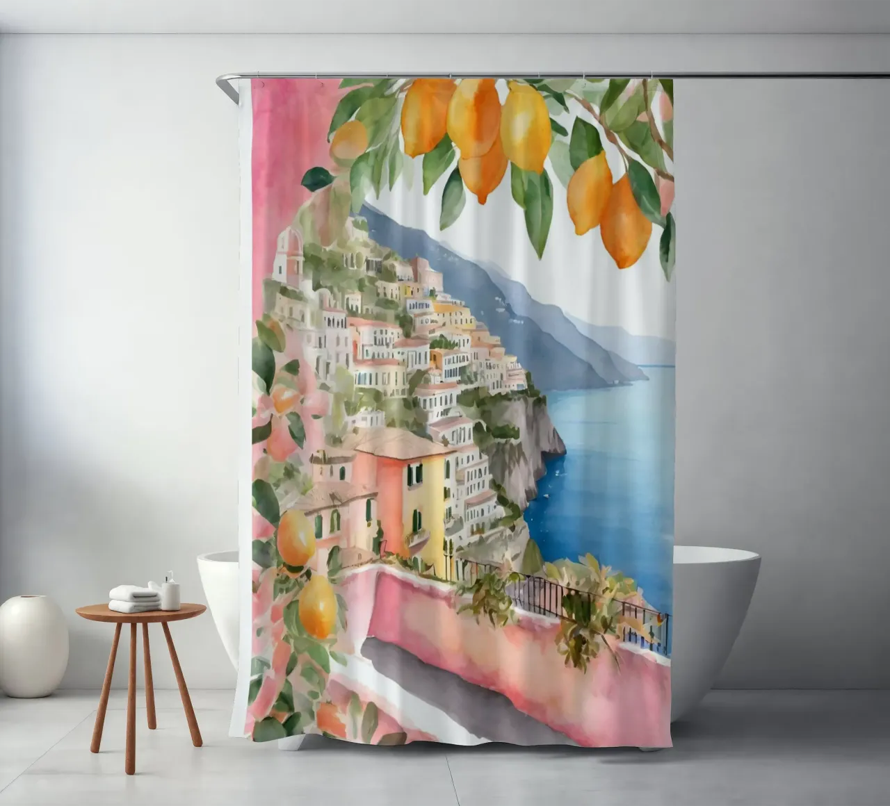 Ciao Bella Italy Print tenda da doccia da Bella Studio