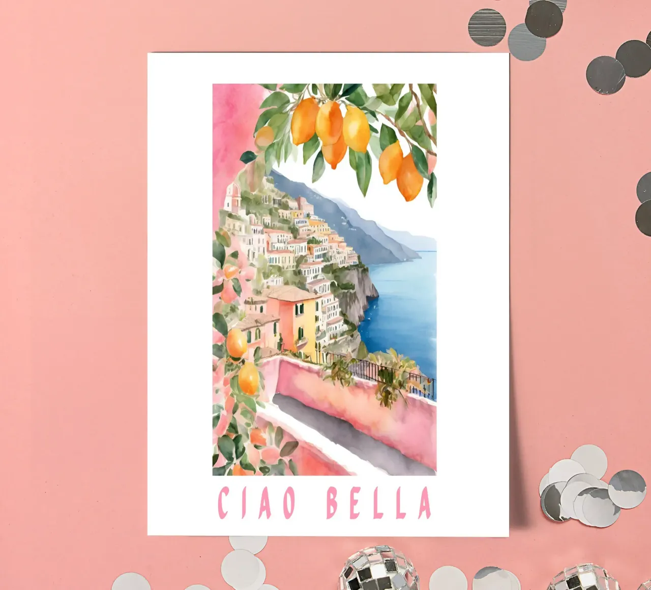 Ciao Bella Italy Print sticker sheet by Bella Studio