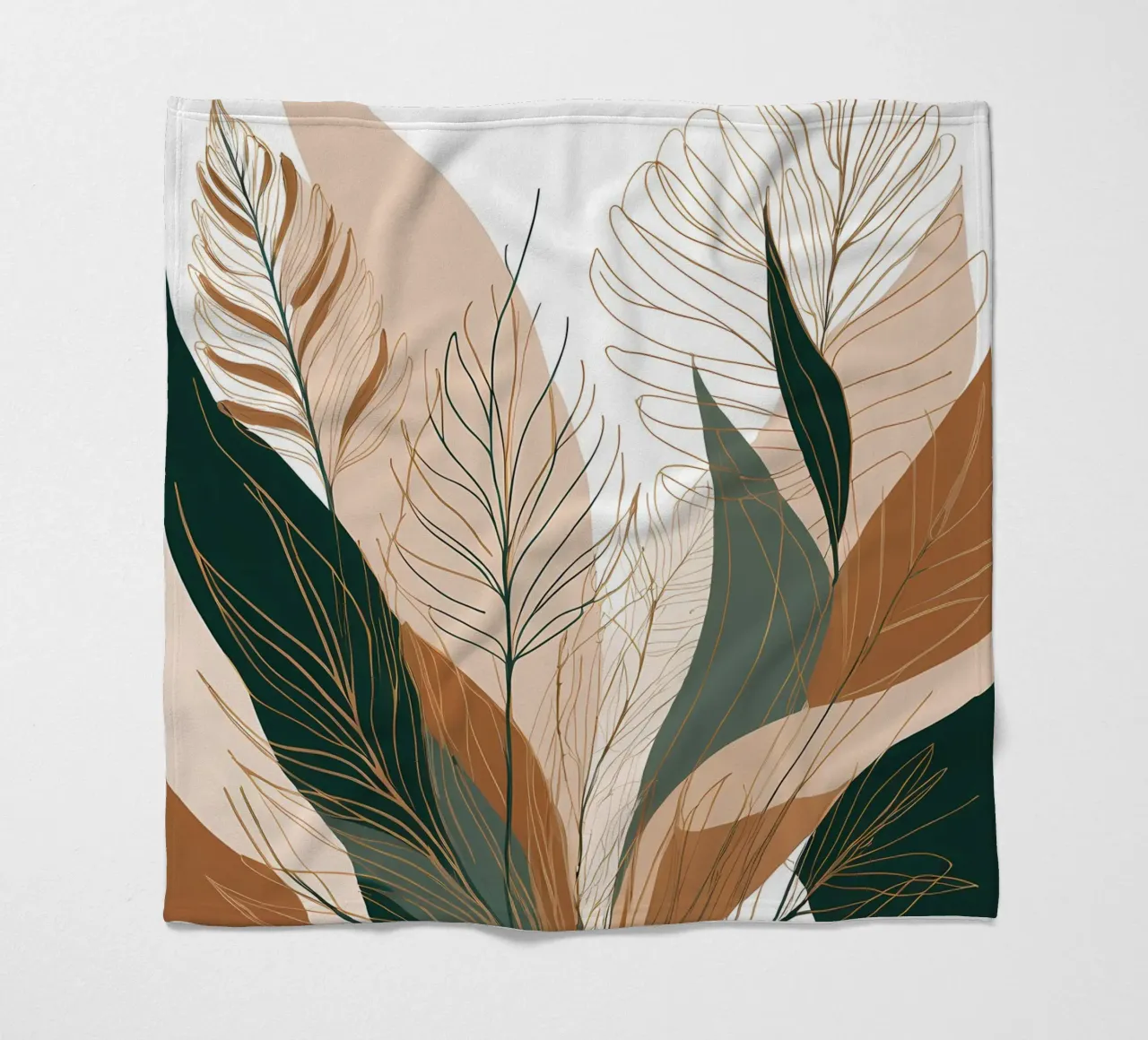 Boho-Botanische Glückseligkeit Fleecedecke von Artistic-shop