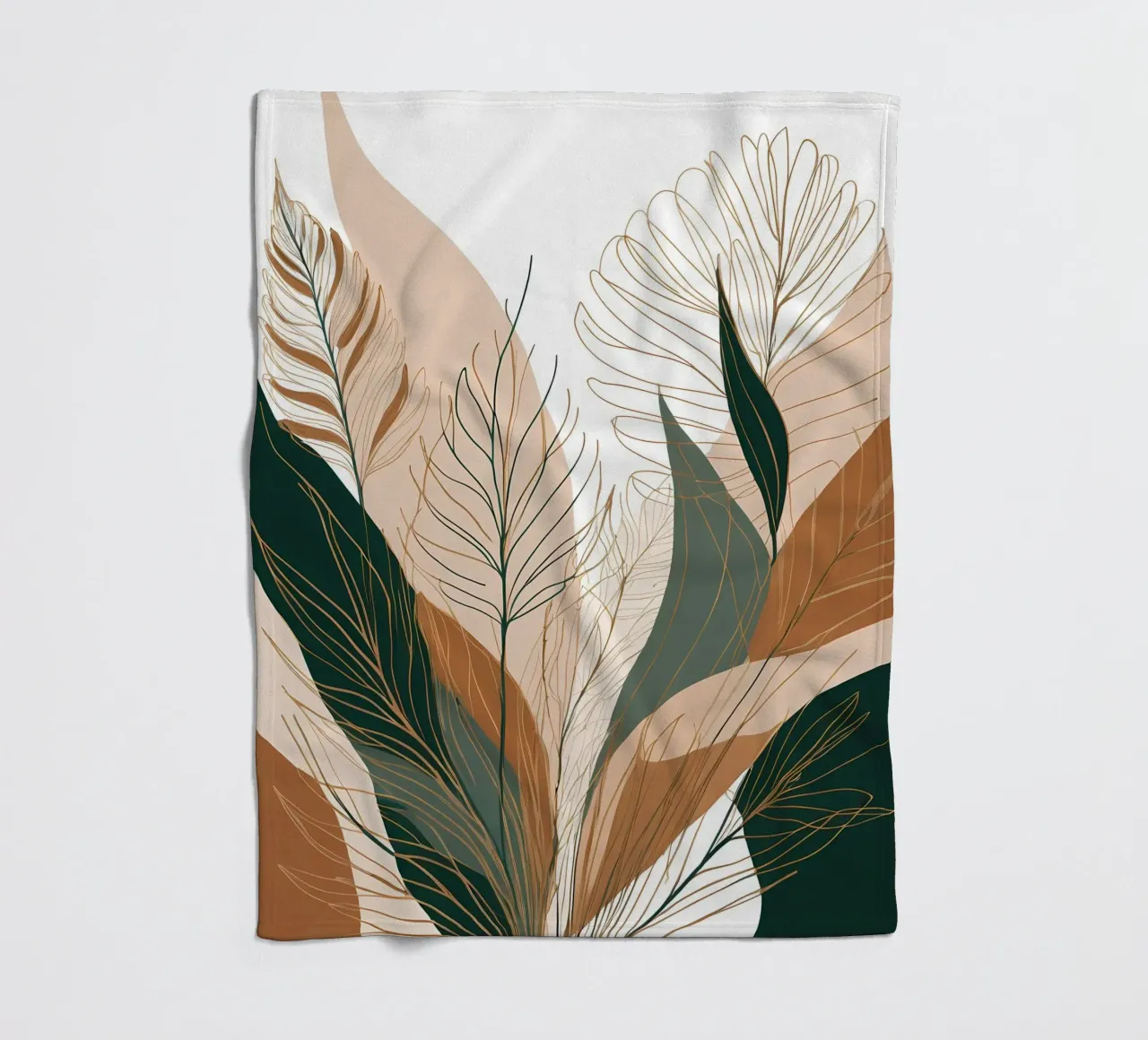 Boho-Botanische Glückseligkeit Fleecedecke von Artistic-shop