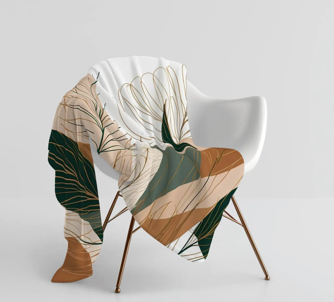 Boho-Botanische Glückseligkeit Fleecedecke von Artistic-shop