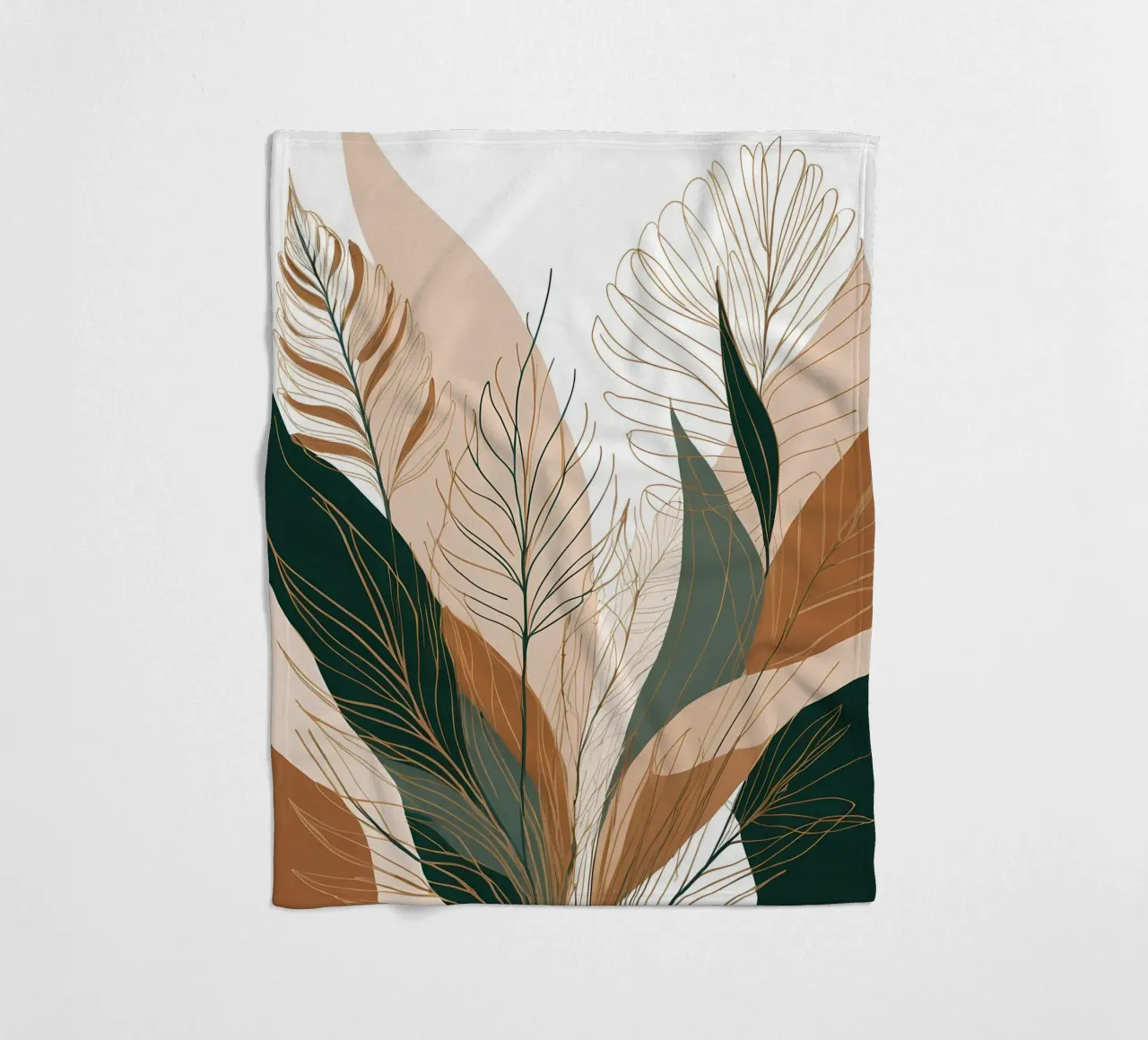 Boho-Botanische Glückseligkeit Fleecedecke von Artistic-shop