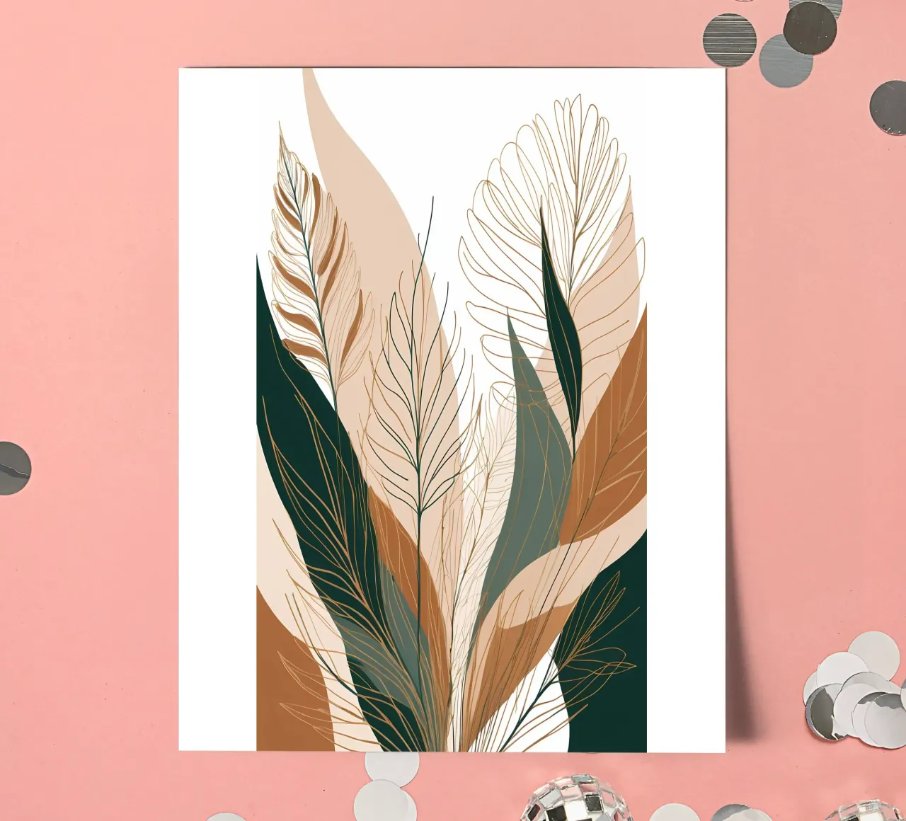Boho-Botanische Glückseligkeit Stickerbogen von Artistic-shop