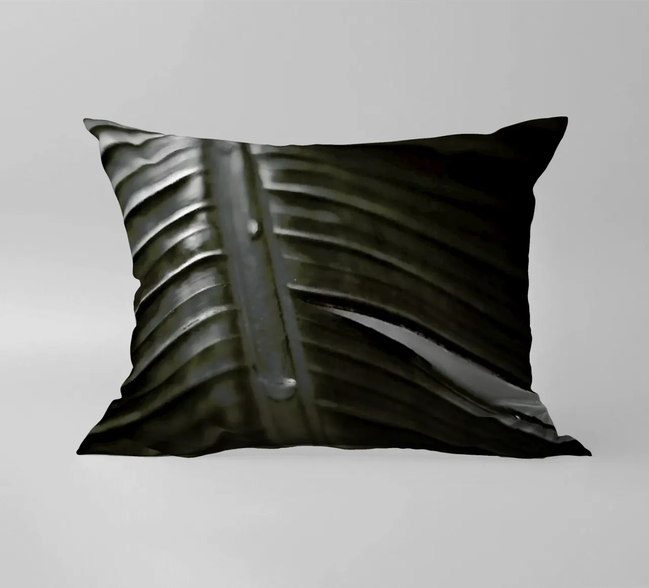 Botanical I - Banana Leaf cuscino da Anja Hebrank Photography