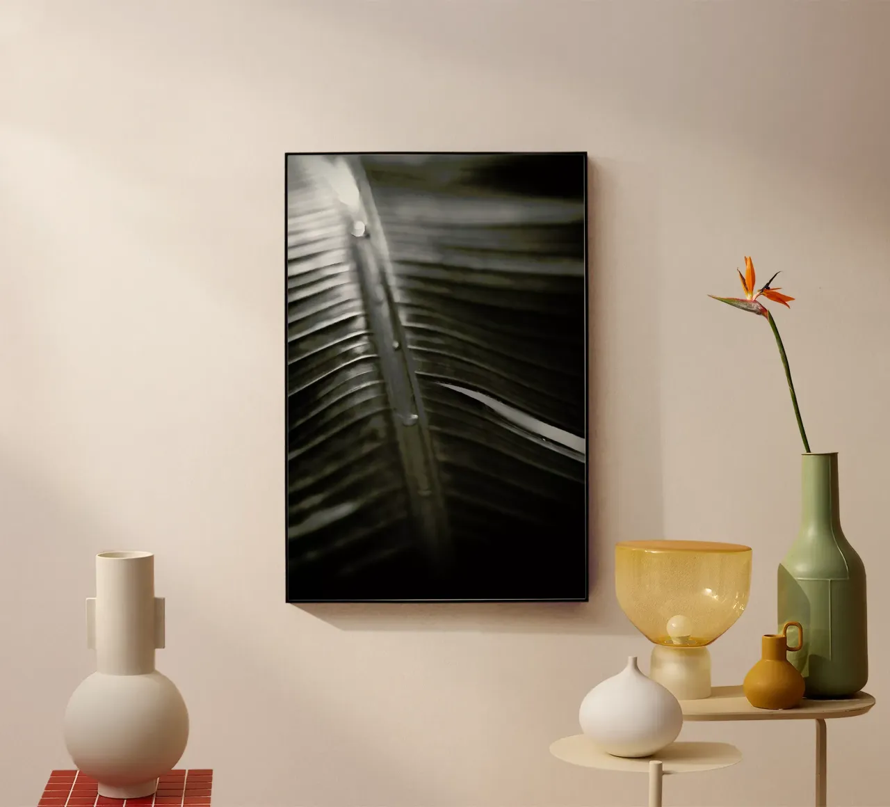 Botanical I - Banana Leaf plexiglass da Anja Hebrank Photography