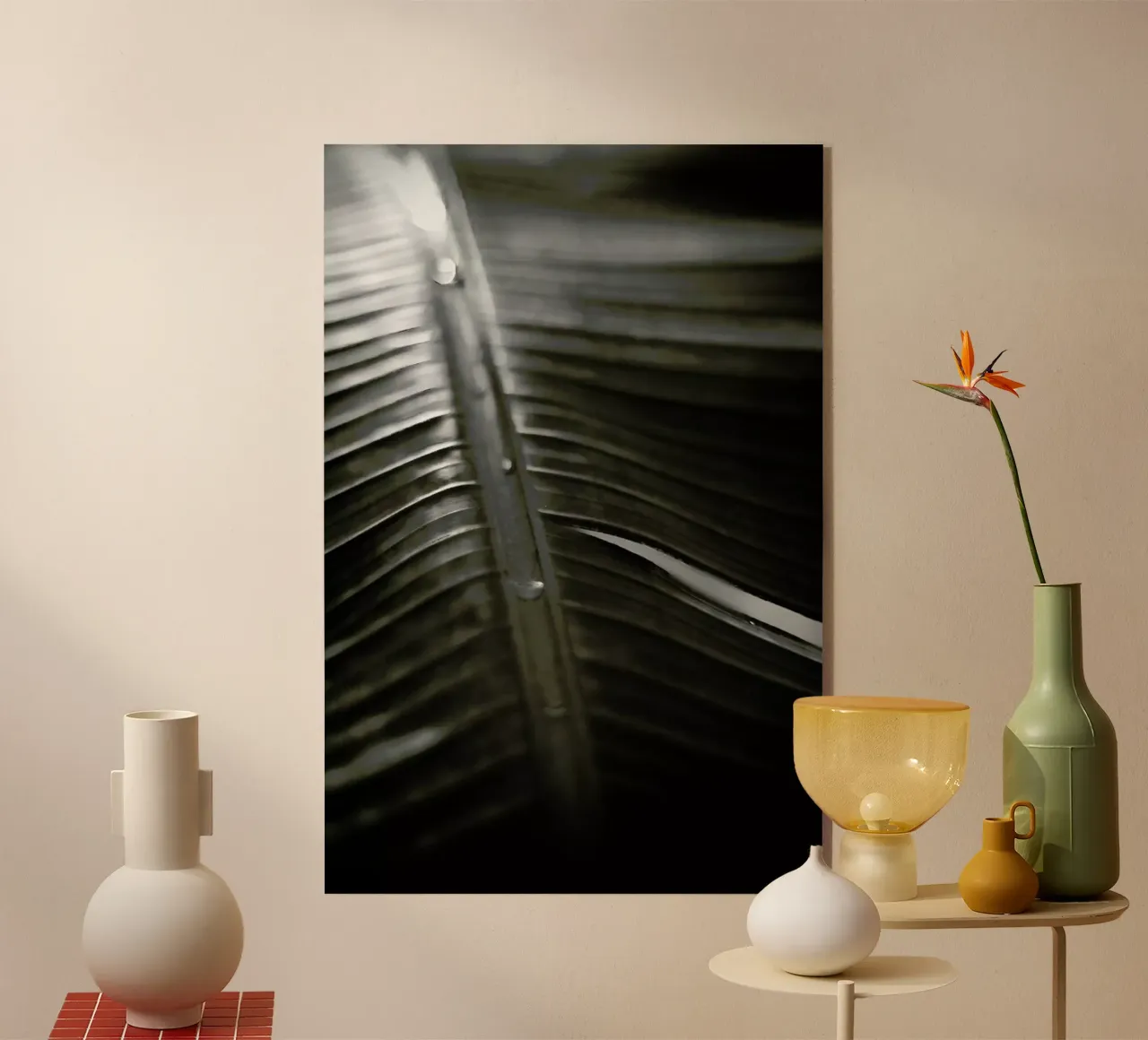 Botanical I - Banana Leaf plexiglass da Anja Hebrank Photography