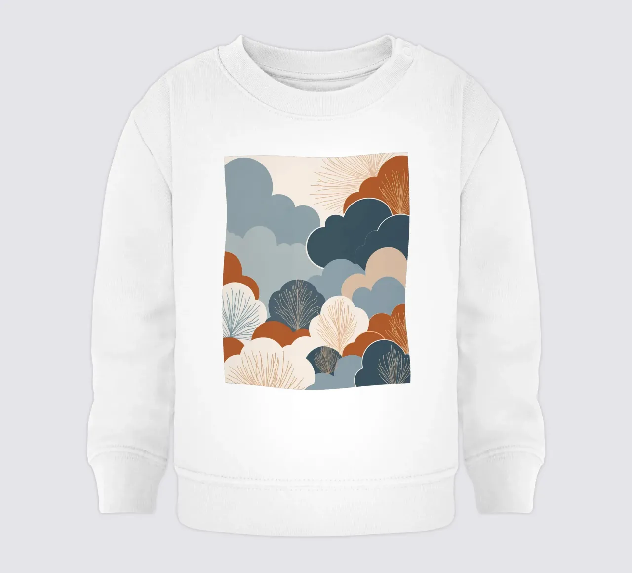 Paesaggio nuvoloso sereno felpa neonato da Artistic-shop