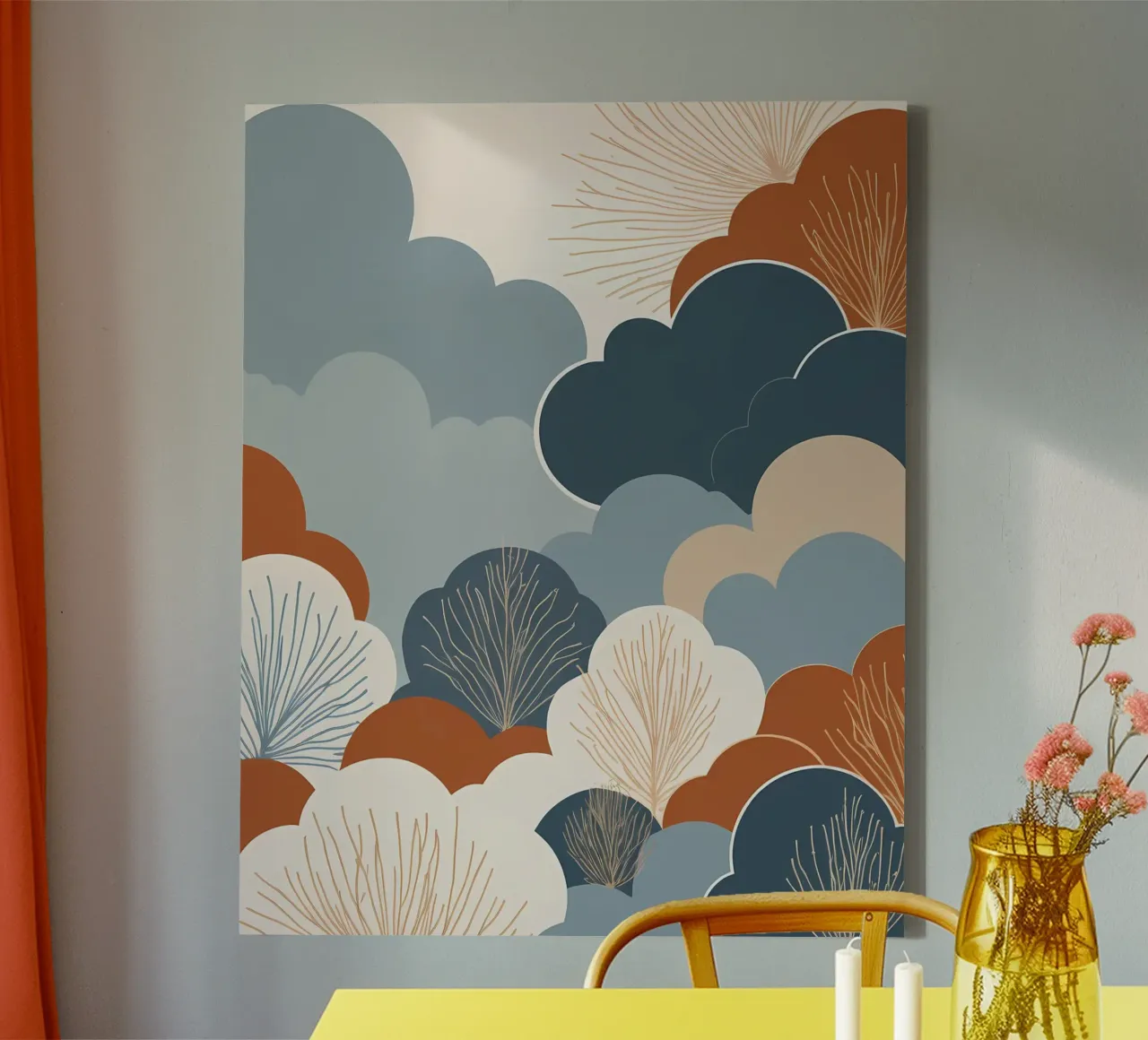 Serene Cloudscape canvas with Floater frame by Artistic-shop