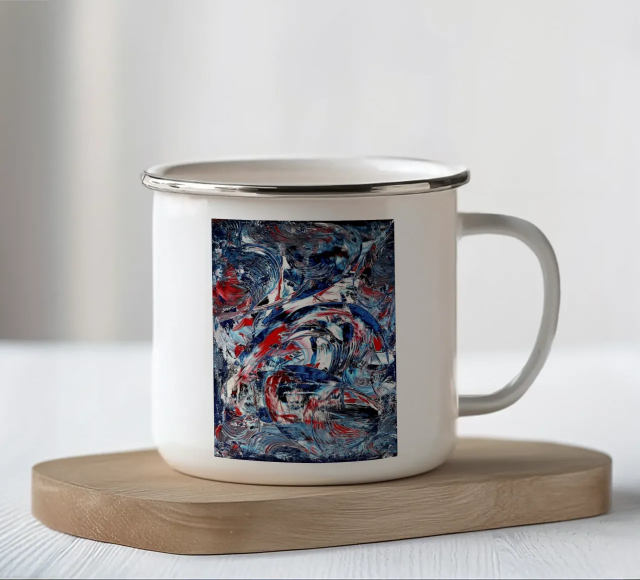 IDEAL GIFT 55 tazza in smalto da Thierry Vobmann Abstract painting