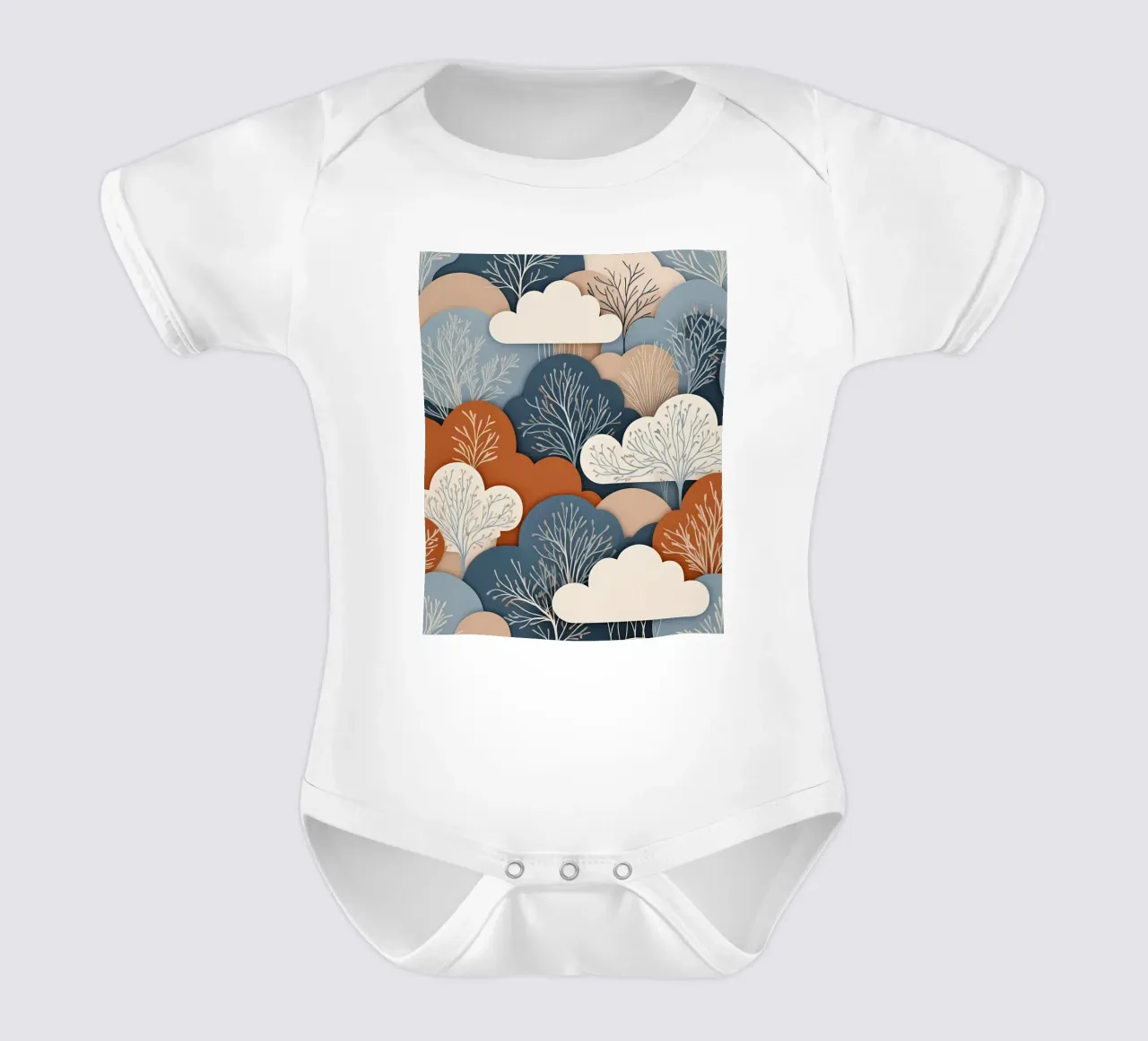 Serenità eterea body neonato maniche corte da Artistic-shop
