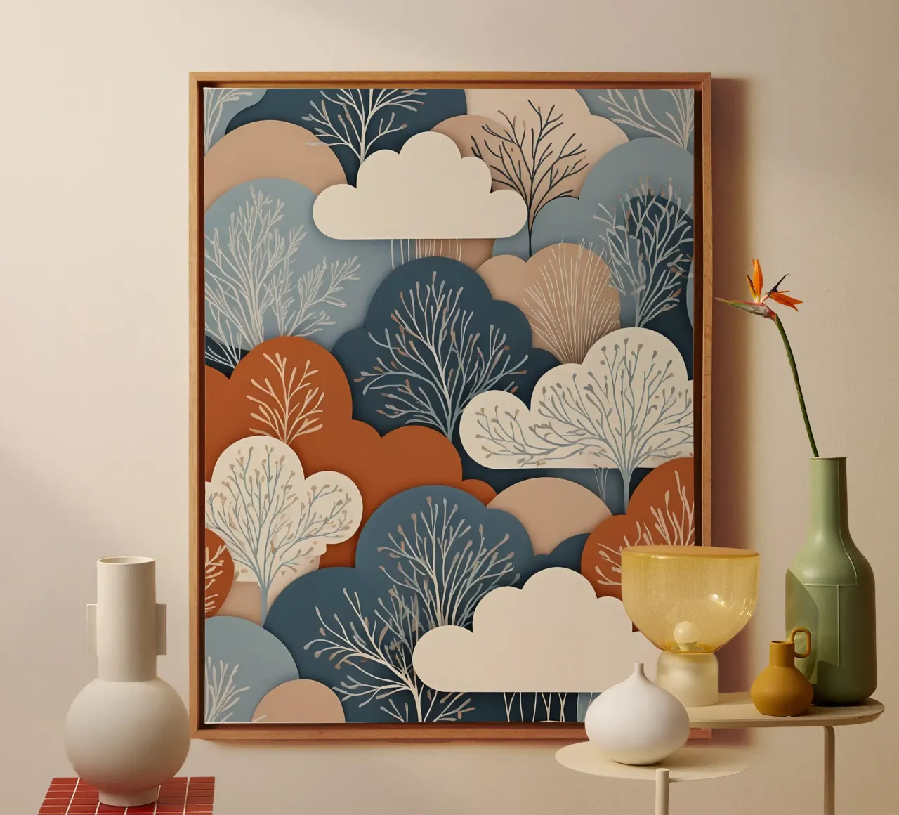 Etherische sereniteit canvas met Baklijst van Artistic-shop
