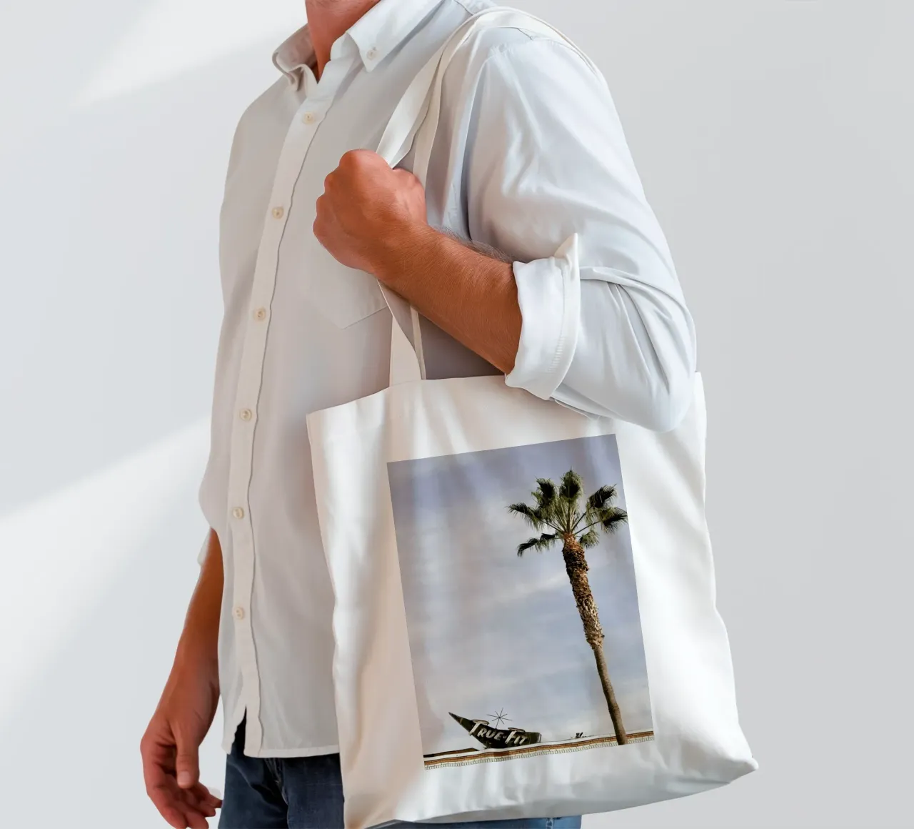 True Fit tote bag by Marc Gruninger