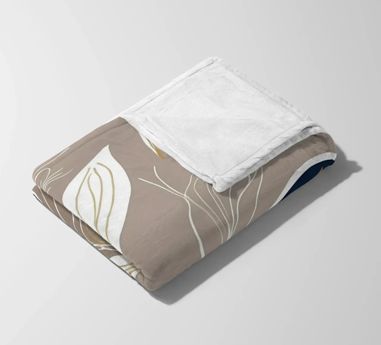 Botanico minimalista coperta in pile da Artistic-shop