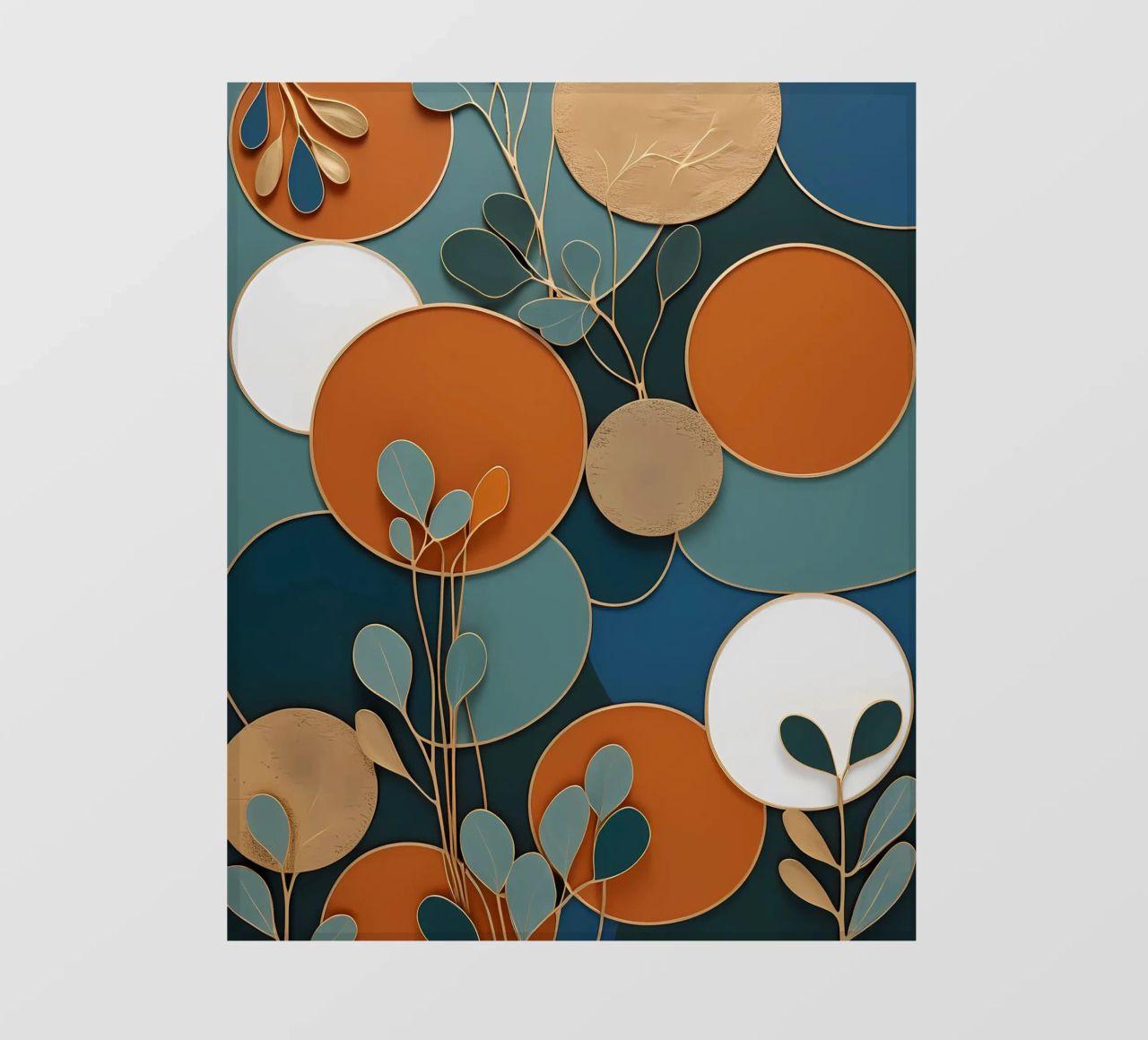 Círculos orgánicos papel para pared de Artistic-shop
