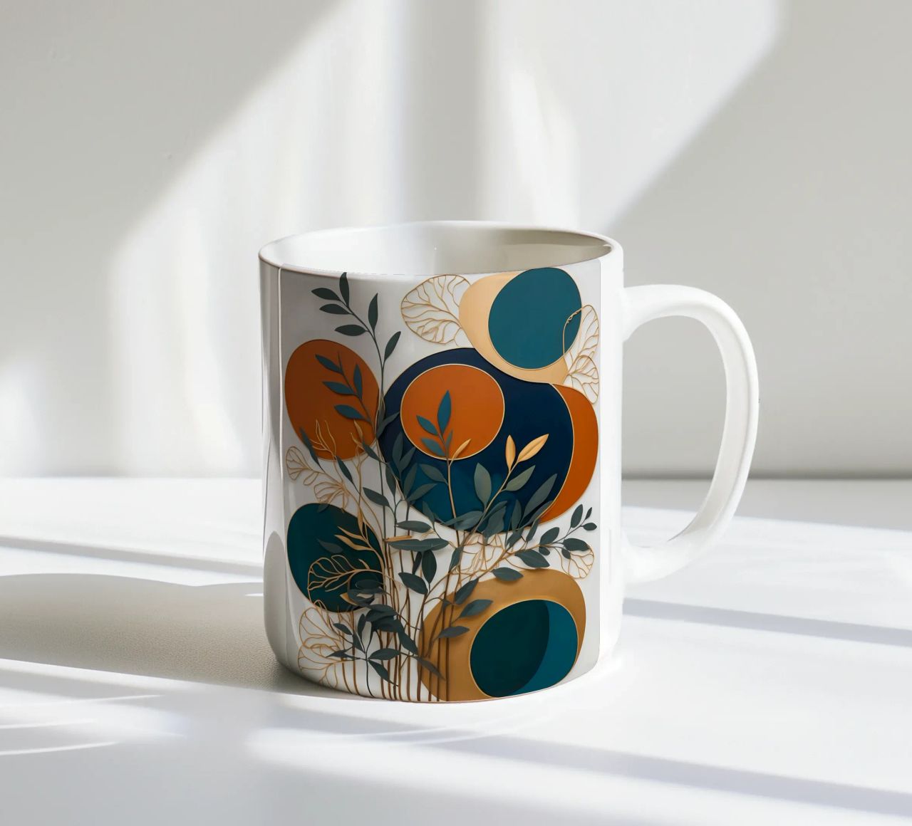 Foglie stratificate tazza in ceramica da Artistic-shop