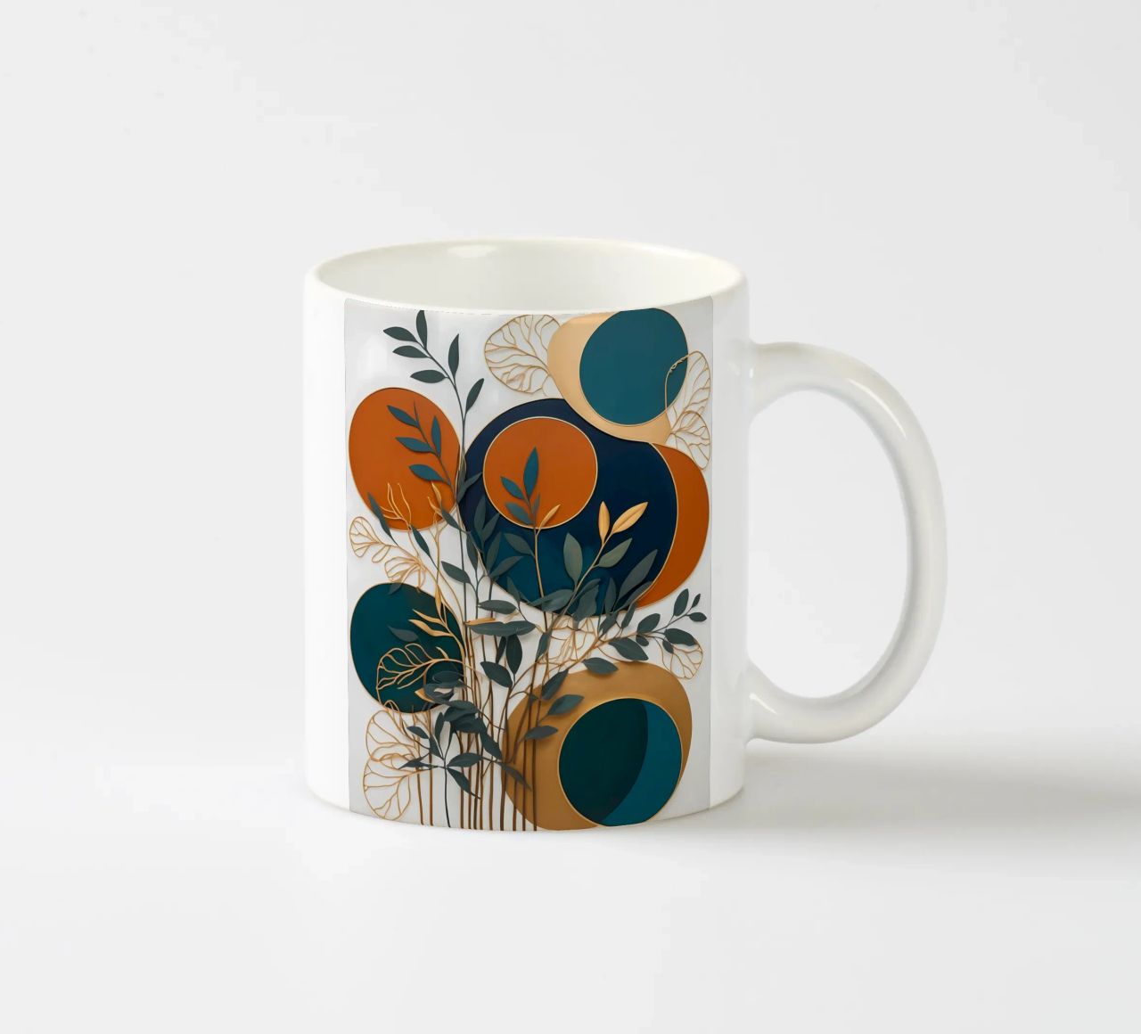Foglie stratificate tazza in ceramica da Artistic-shop