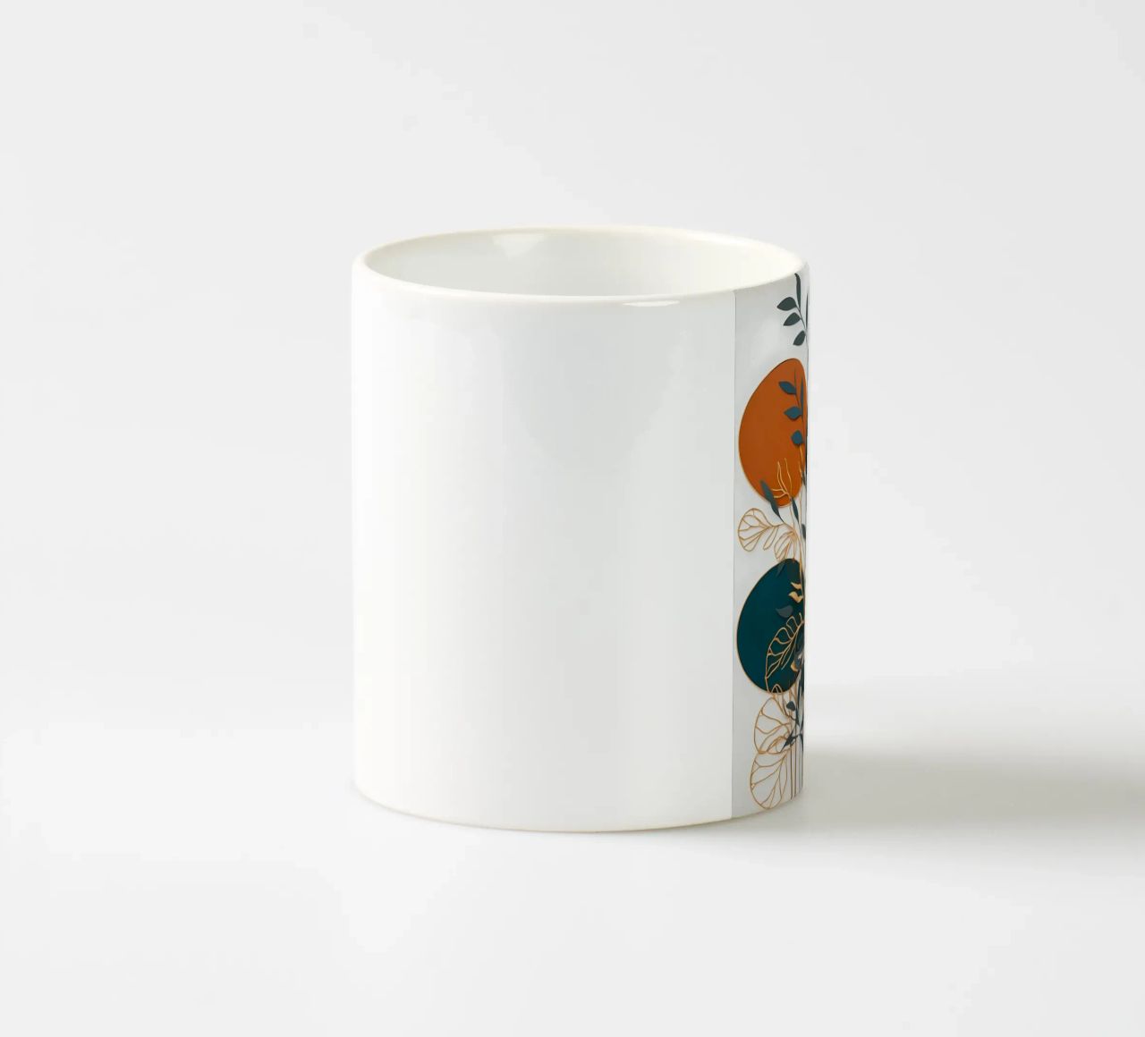 Foglie stratificate tazza in ceramica da Artistic-shop