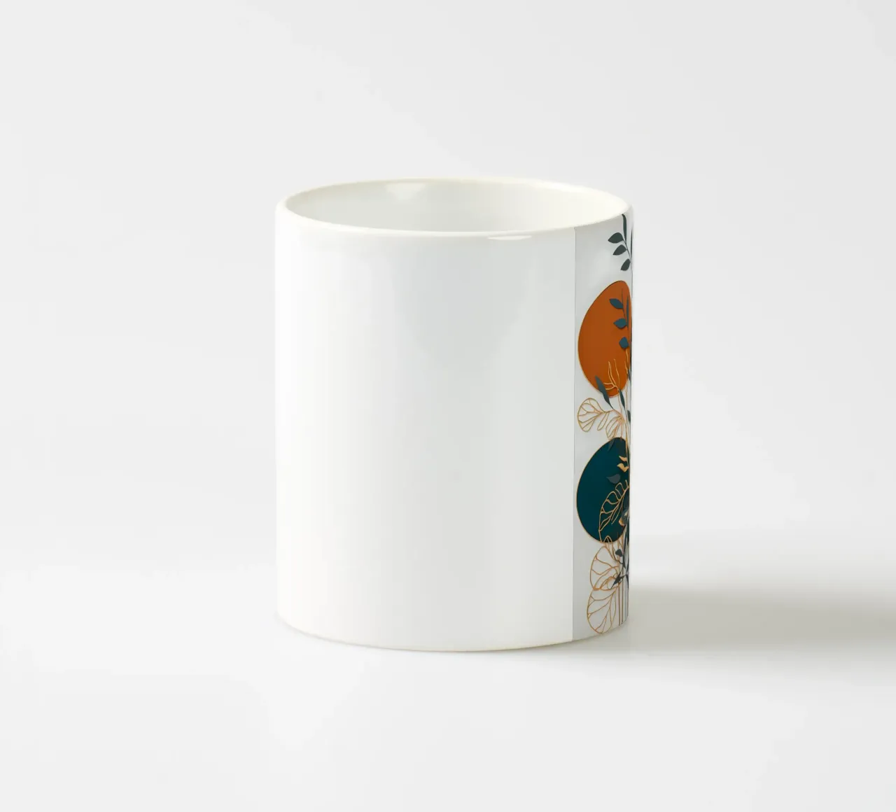 Foglie stratificate tazza in ceramica da Artistic-shop