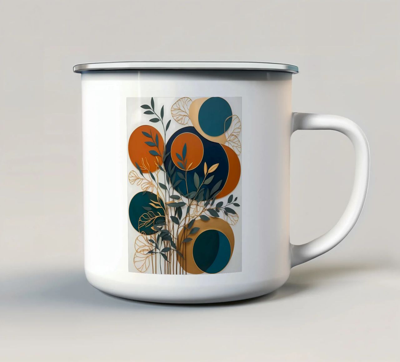 Foglie stratificate tazza in smalto da Artistic-shop