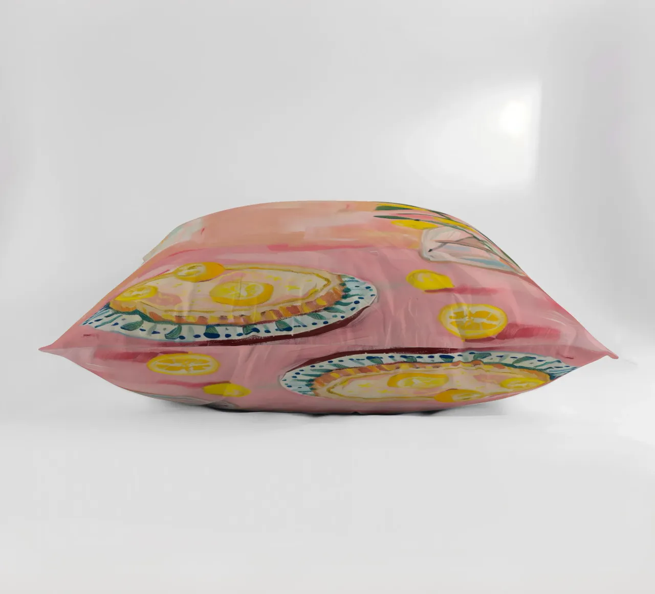 Stampa rosa limone cuscino da Bella Studio