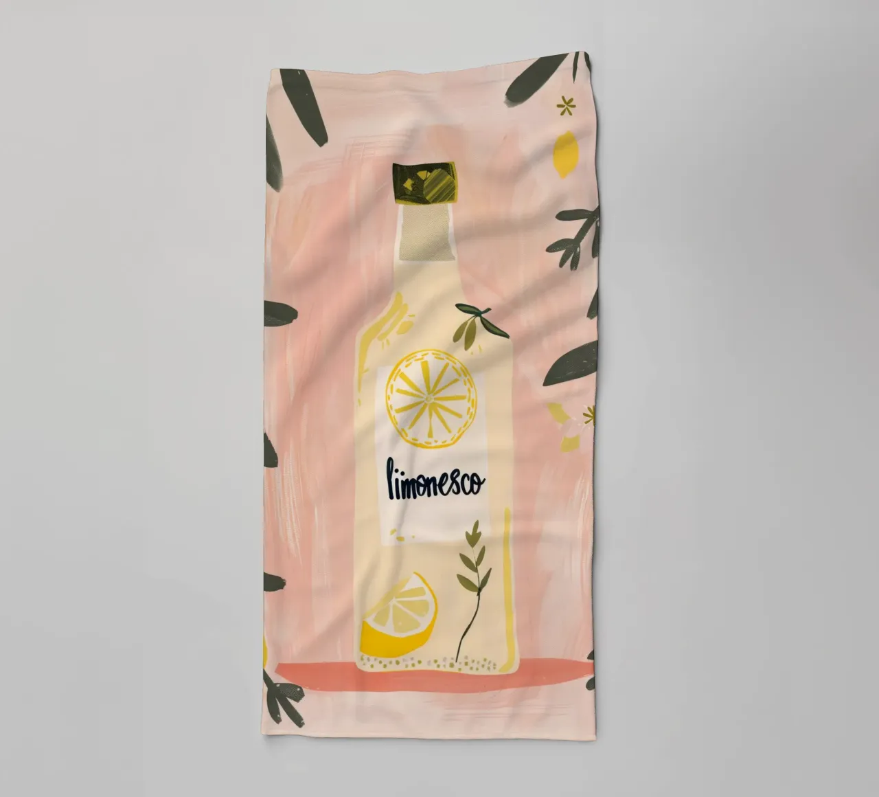 LIMONCELLO Stampa asciugamano da bagno da Bella Studio
