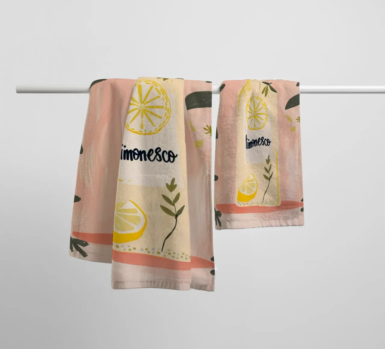 LIMONCELLO Stampa asciugamano da bagno da Bella Studio