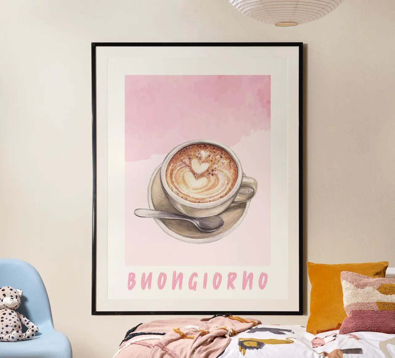 Goedemorgen Koffie Print poster van Bella Studio