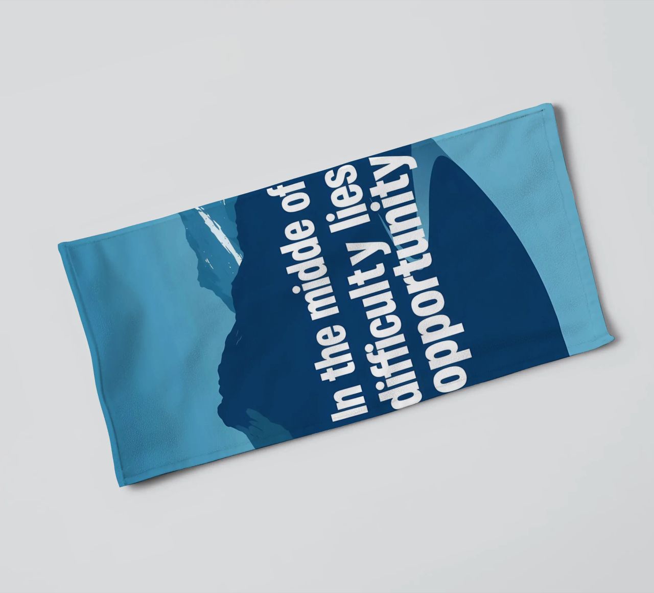 Nel cuore della sfida asciugamano da bagno da inspirational quote