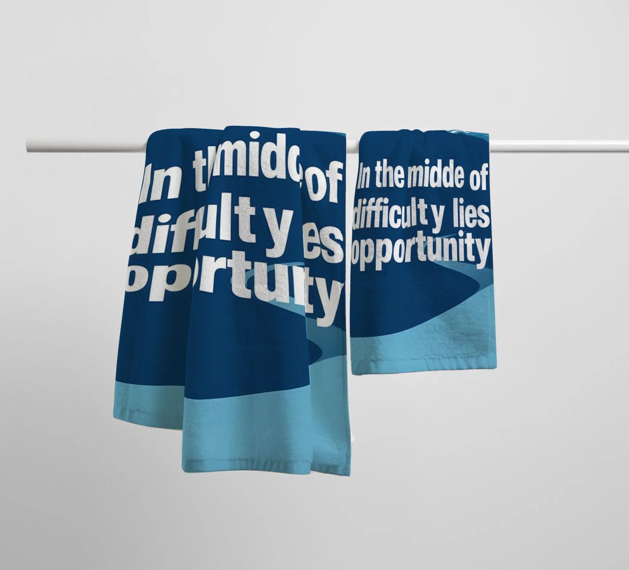 Nel cuore della sfida asciugamano da bagno da inspirational quote