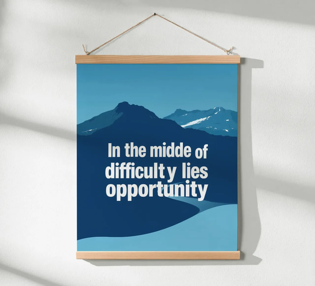 Nel cuore della sfida poster con telaio in plastica da inspirational quote