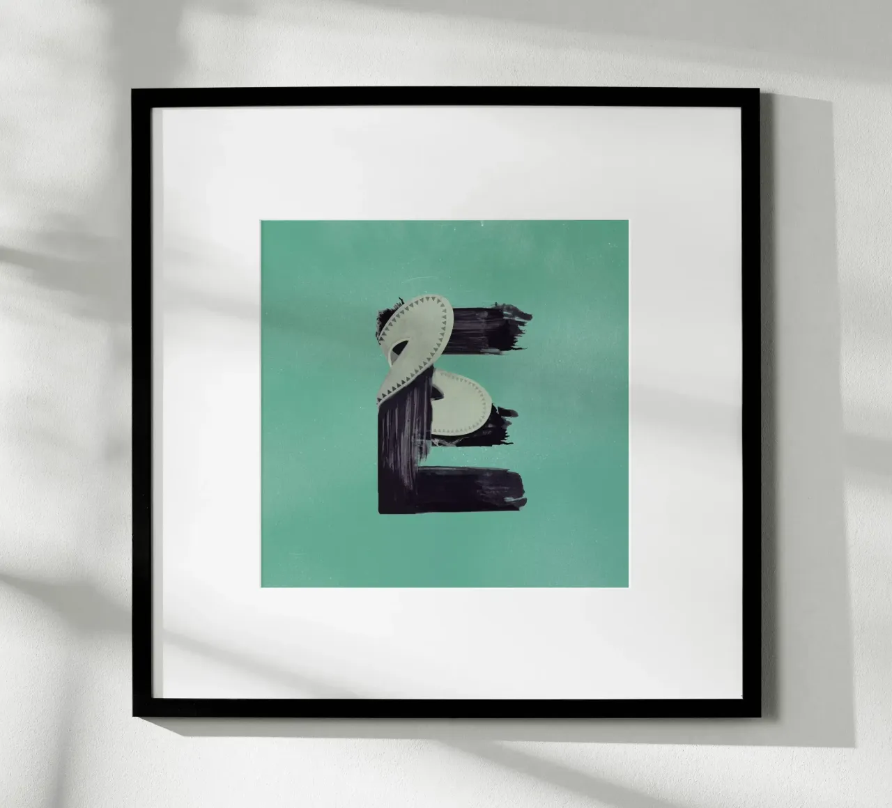 Steampunk Alphabet Letter E poster con telaio in alluminio da Birgit Palma