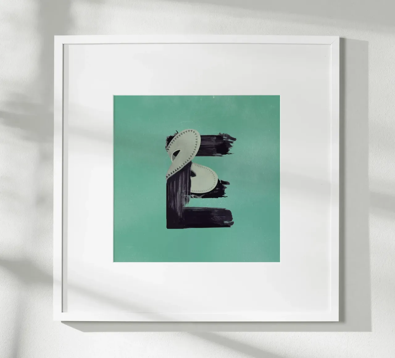 Steampunk Alphabet Letter E poster con telaio in alluminio da Birgit Palma