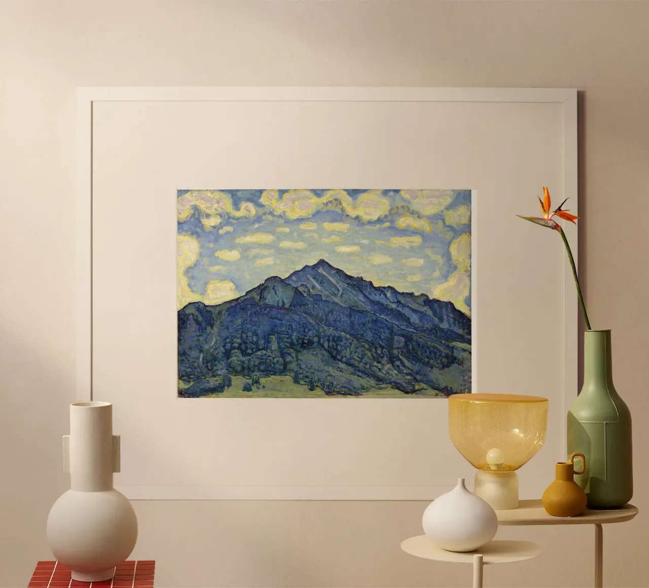 Ferdinand Hodler - Landschap in de Zwitserse Alpen poster van William Store
