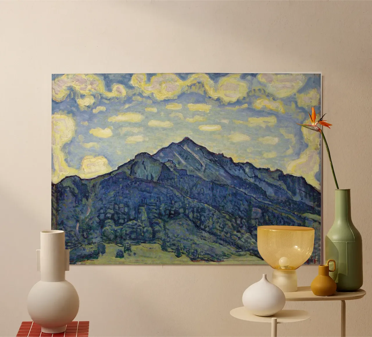 Ferdinand Hodler - Landschap in de Zwitserse Alpen poster van William Store