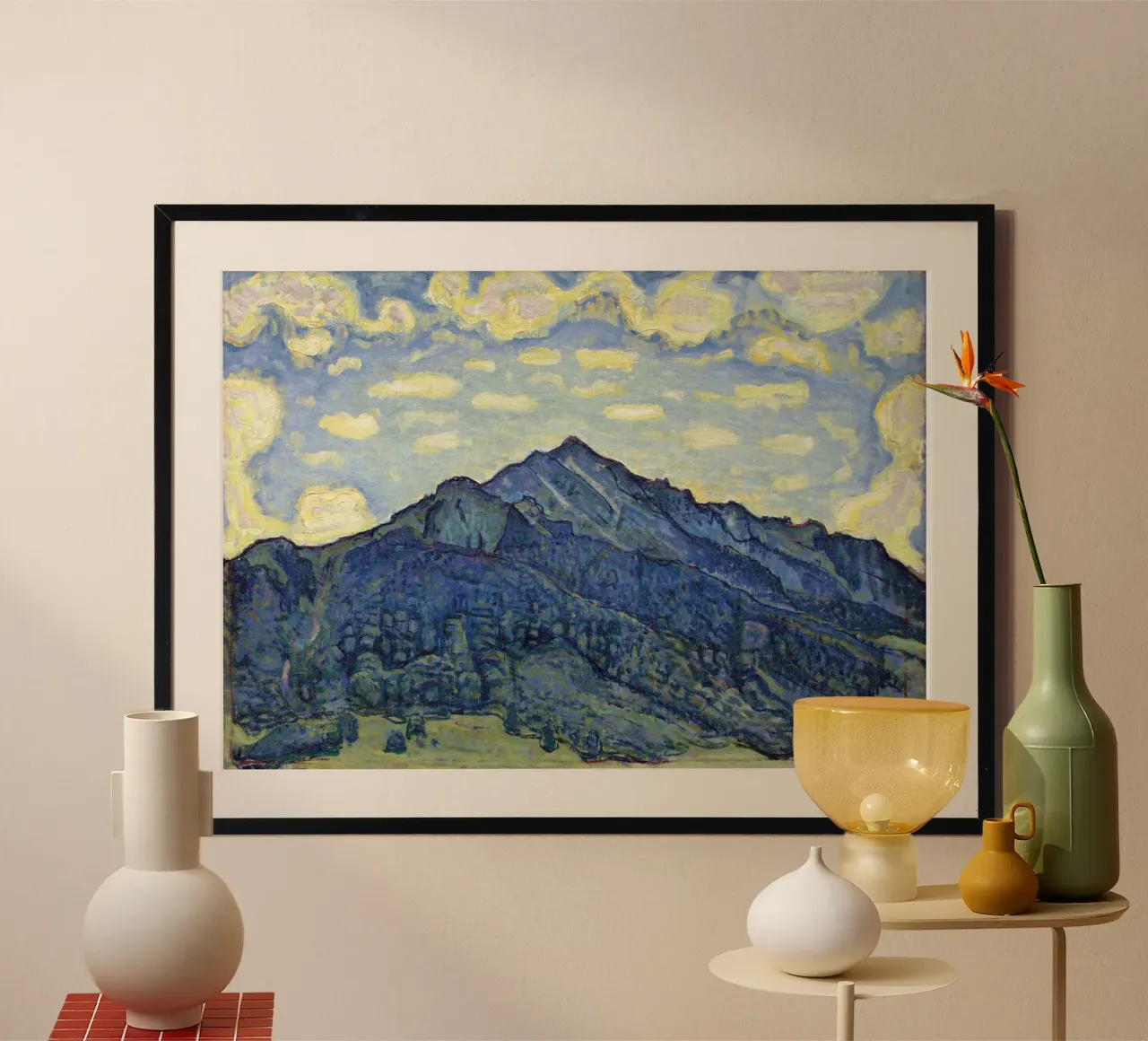 Ferdinand Hodler - Landschap in de Zwitserse Alpen poster van William Store
