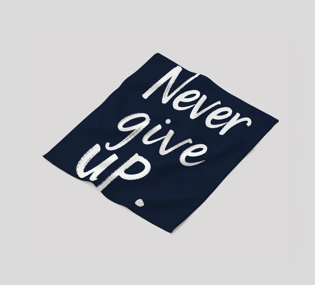 Non arrendersi mai coperta in pile da inspirational quote