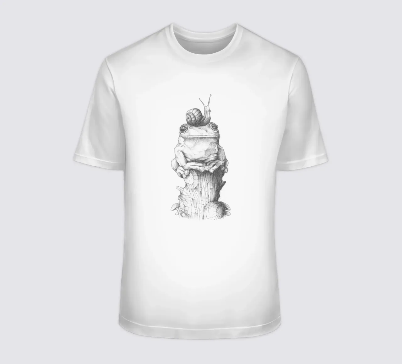 Rana e lumaca t-shirt da mikekoubou