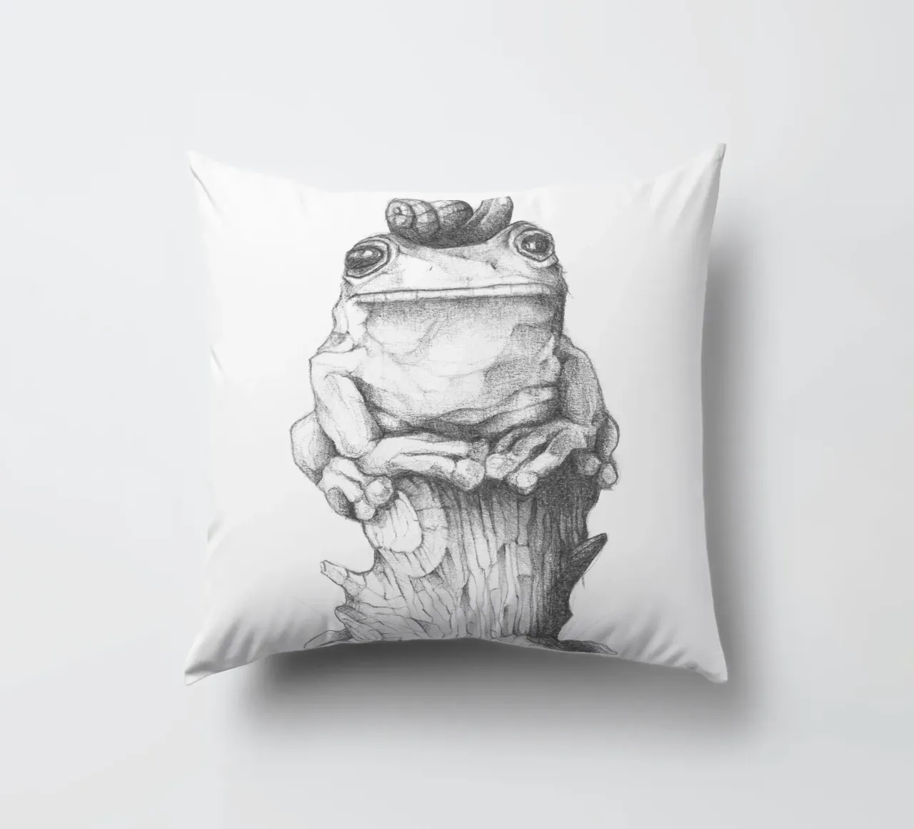 Rana e lumaca cuscino da mikekoubou