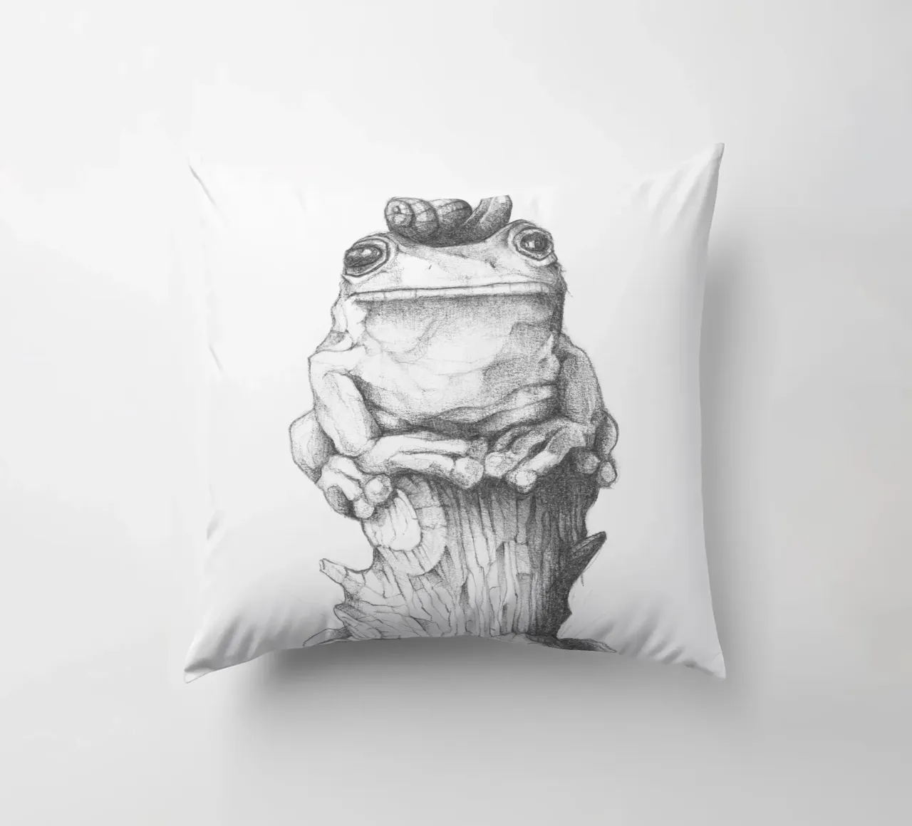 Rana e lumaca cuscino da mikekoubou