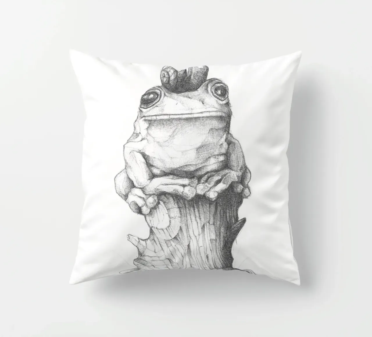 Rana e lumaca cuscino da mikekoubou