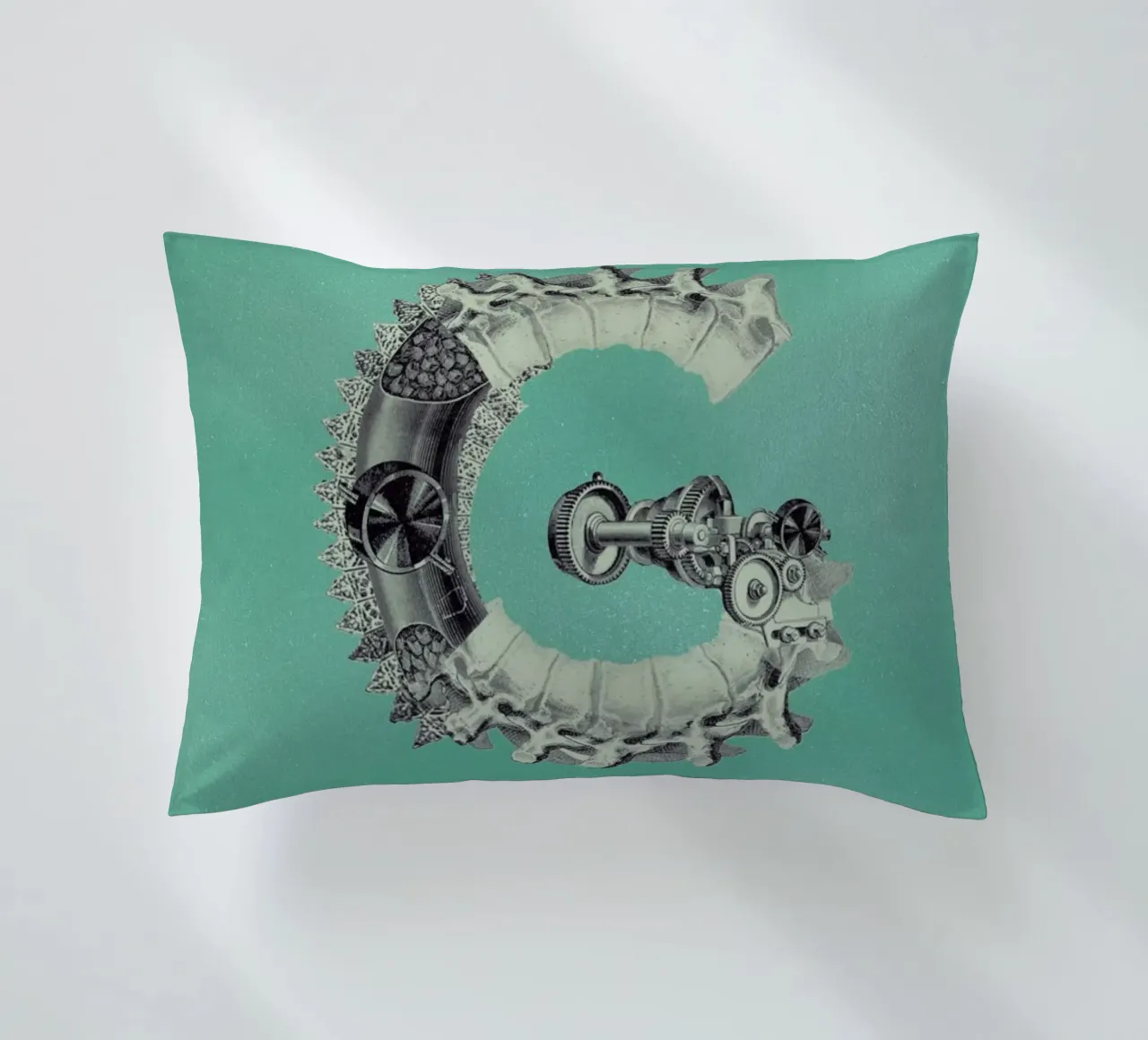Steampunk Alphabet Letter G cuscino da Birgit Palma