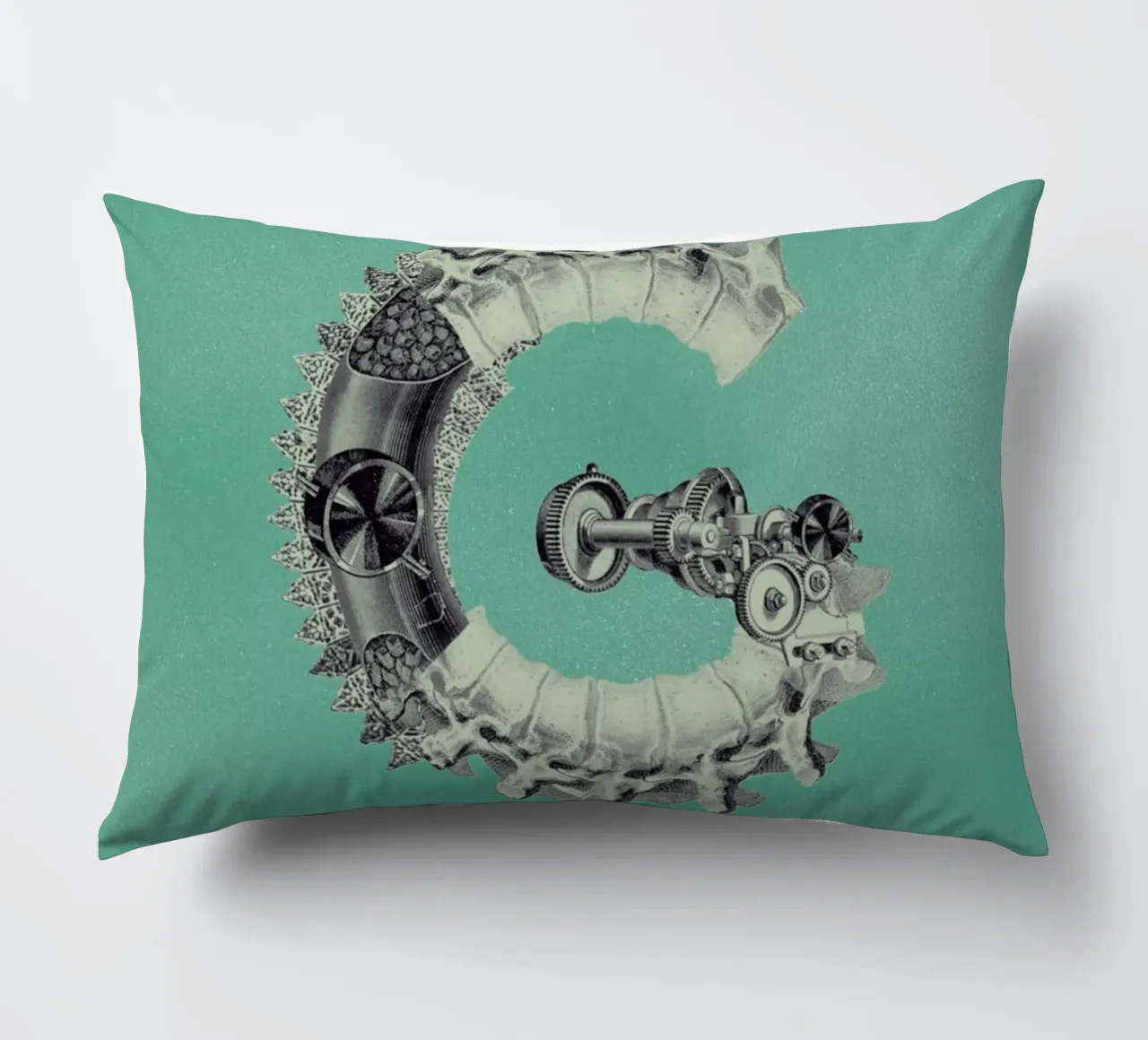 Steampunk Alphabet Letter G cuscino da Birgit Palma