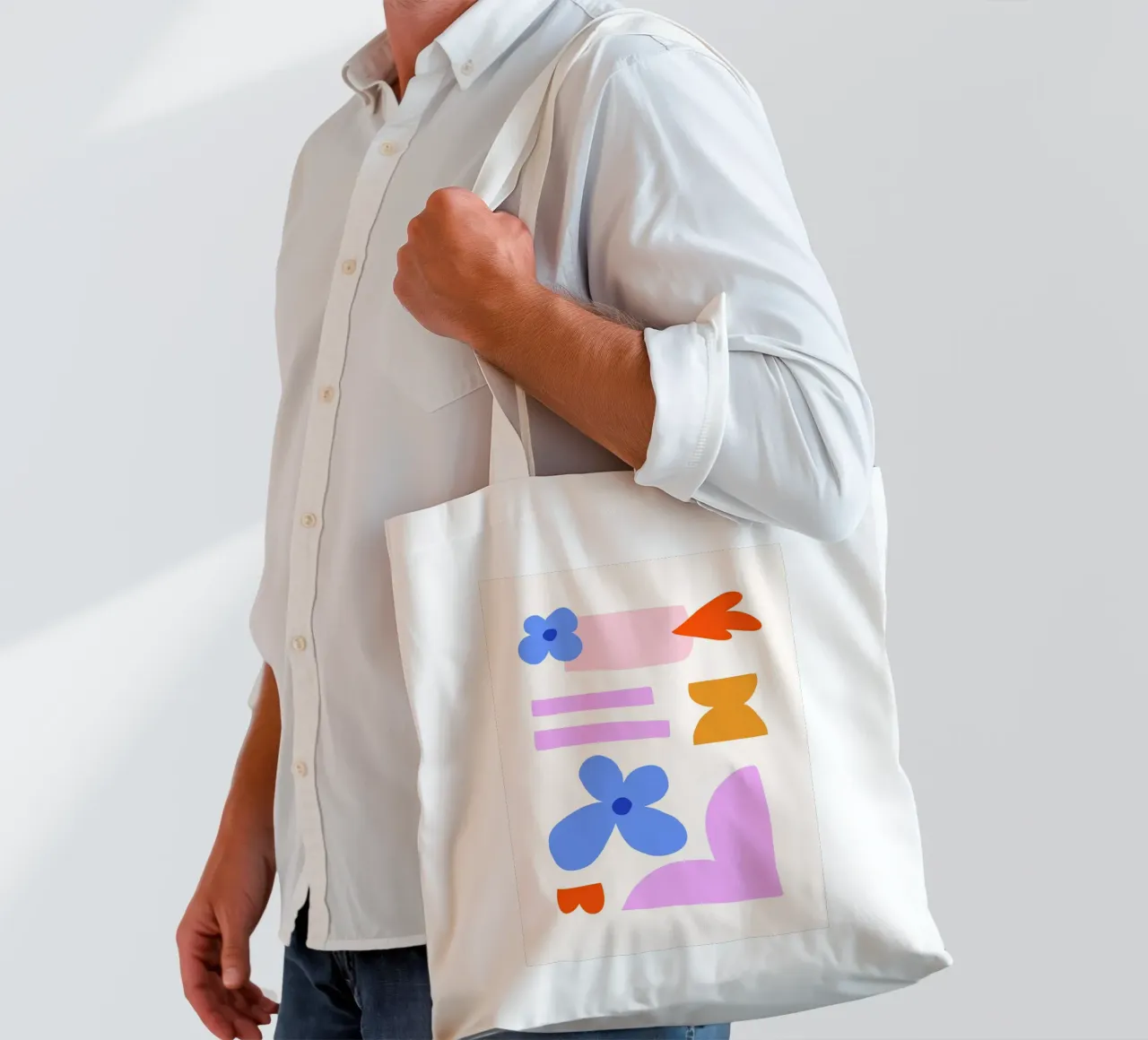 abstract modern fall borsa in juta da LisaArtes