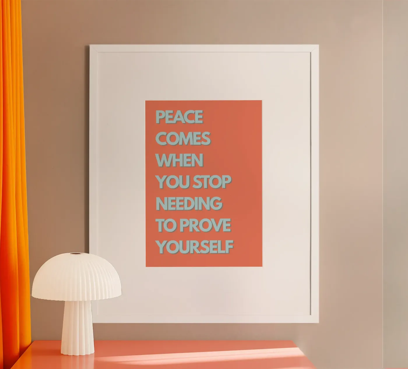 Peace Comes When poster da STATEMENT LAB