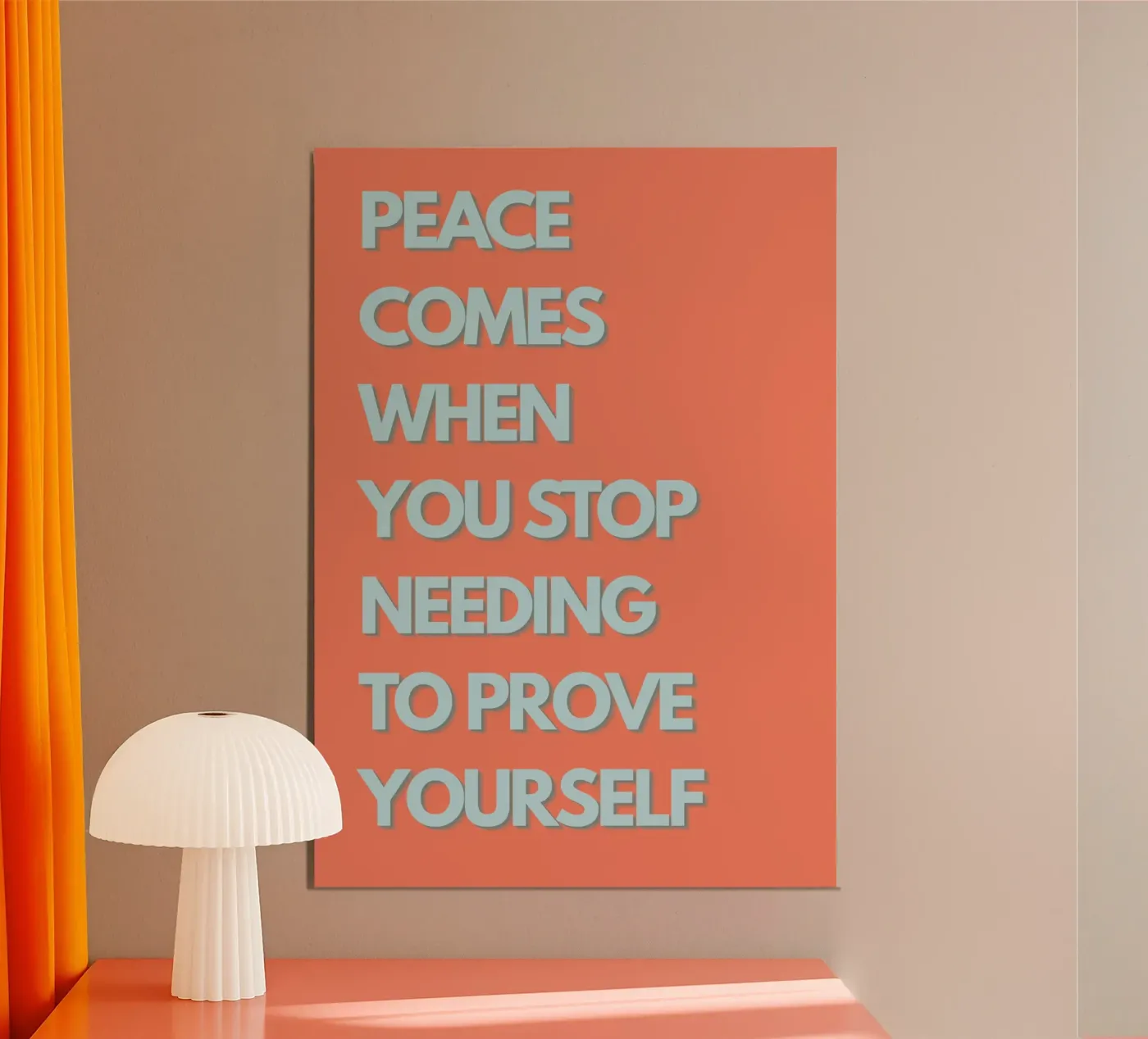 Peace Comes When poster da STATEMENT LAB