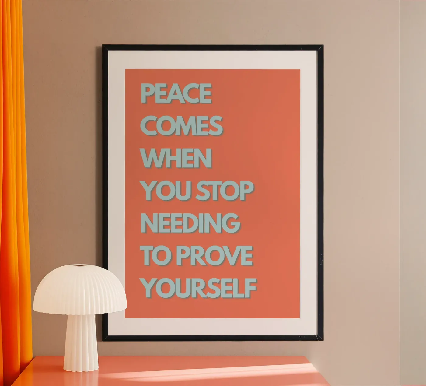 Peace Comes When poster da STATEMENT LAB