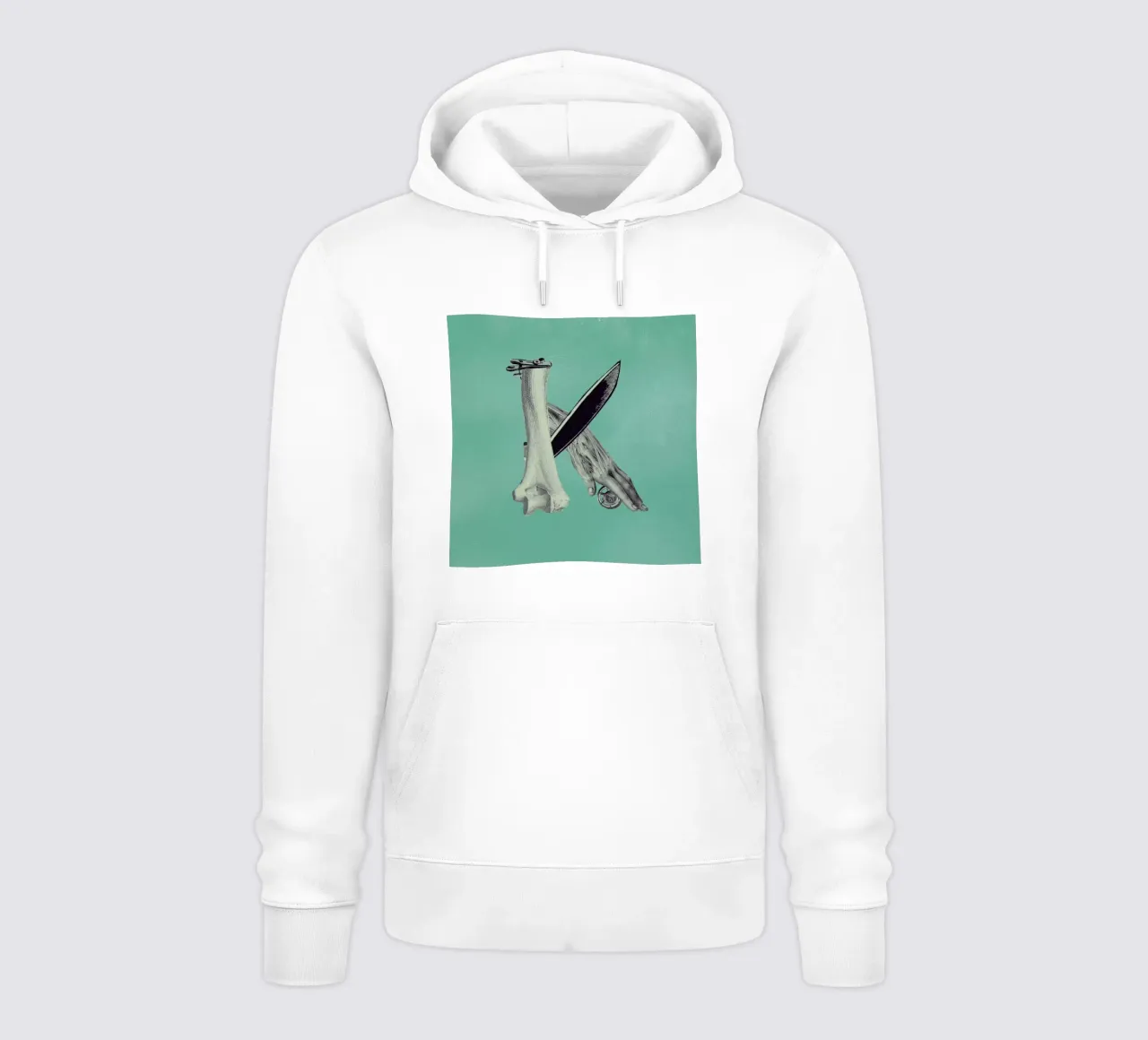Steampunk Alphabet Letter K felpa con cappuccio da Birgit Palma