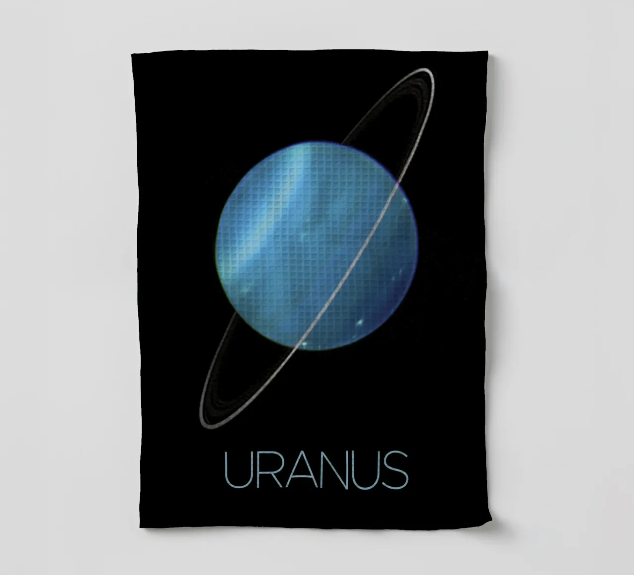 NASA uranus poster tea towel by 🎁 ARTVI-SHOP