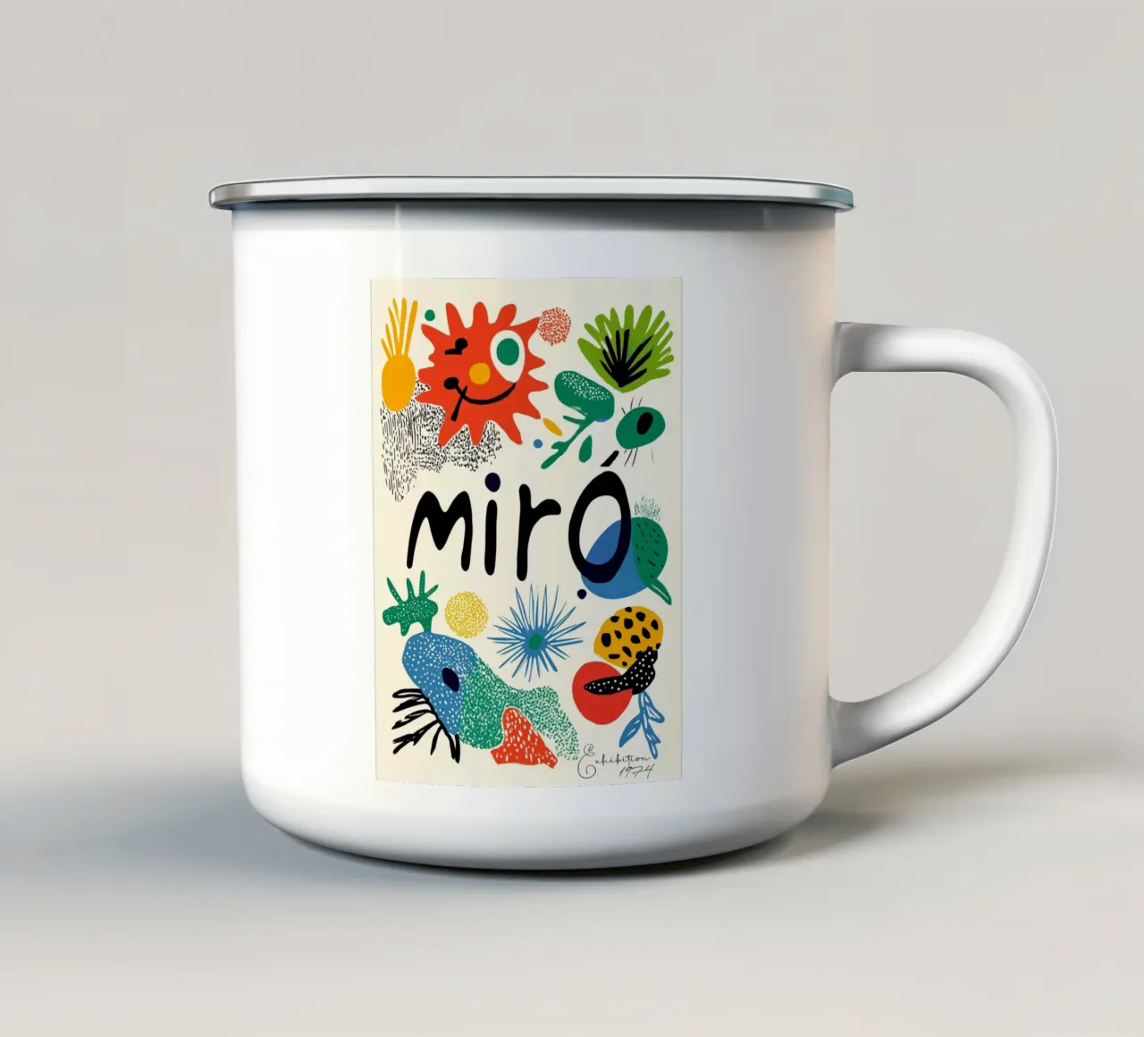 Mirò (Version No 1) taza de esmalte de treechild