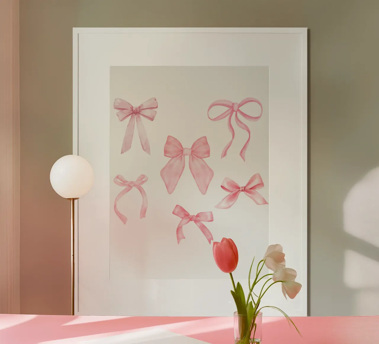 Fiocchi di Natale Pink Coquette poster da Coquette Club